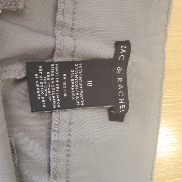 Zac & Rachel Gray Ankle Pants - Picture 2 of 6